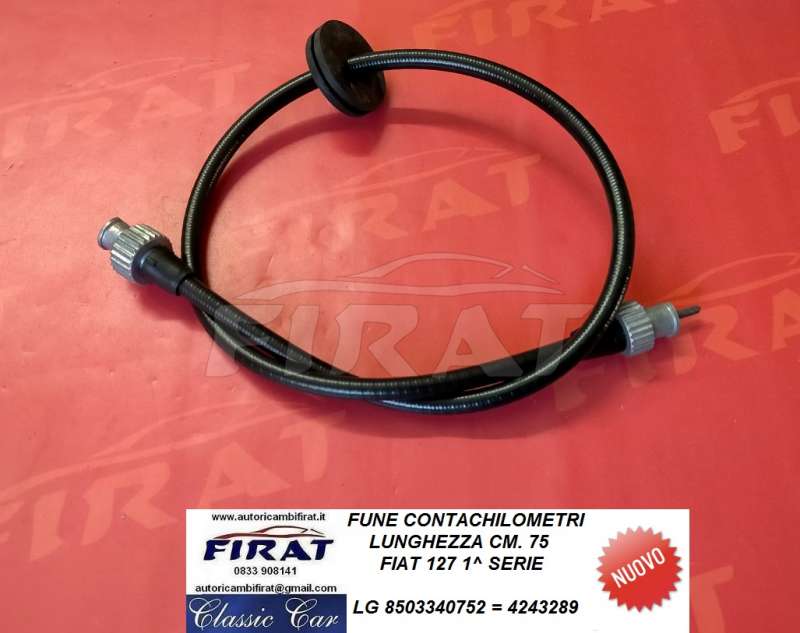 FUNE CONTACHILOMETRI FIAT 127 1 SERIE 4243289